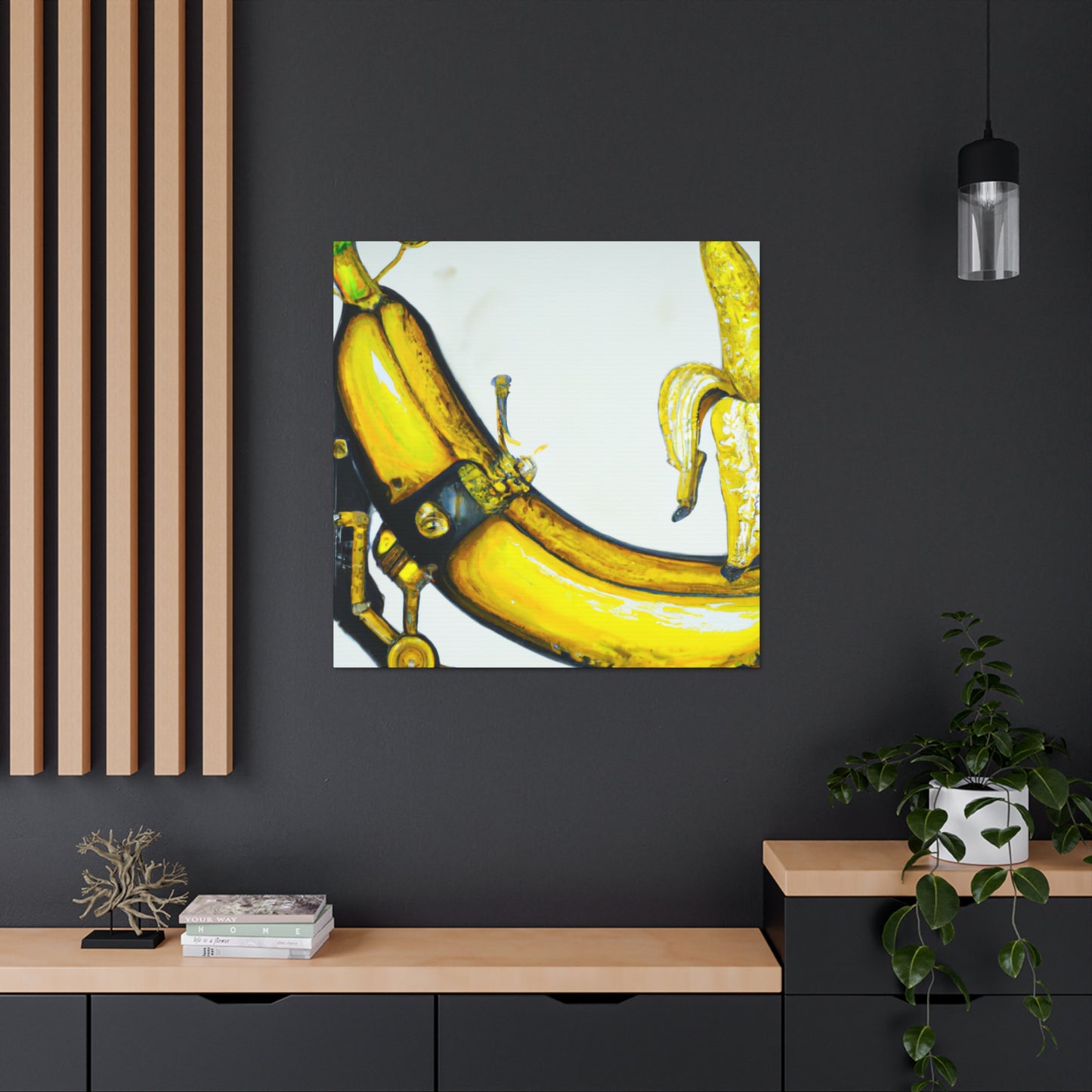 Bananna in Steampunk Time - Canvas