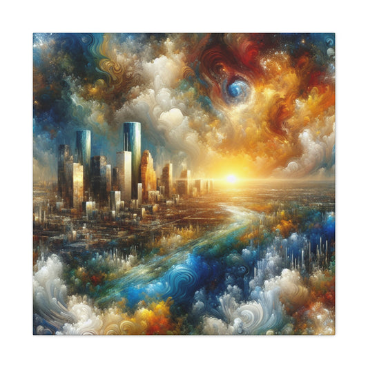 Ethereal Houston Hues - Canvas