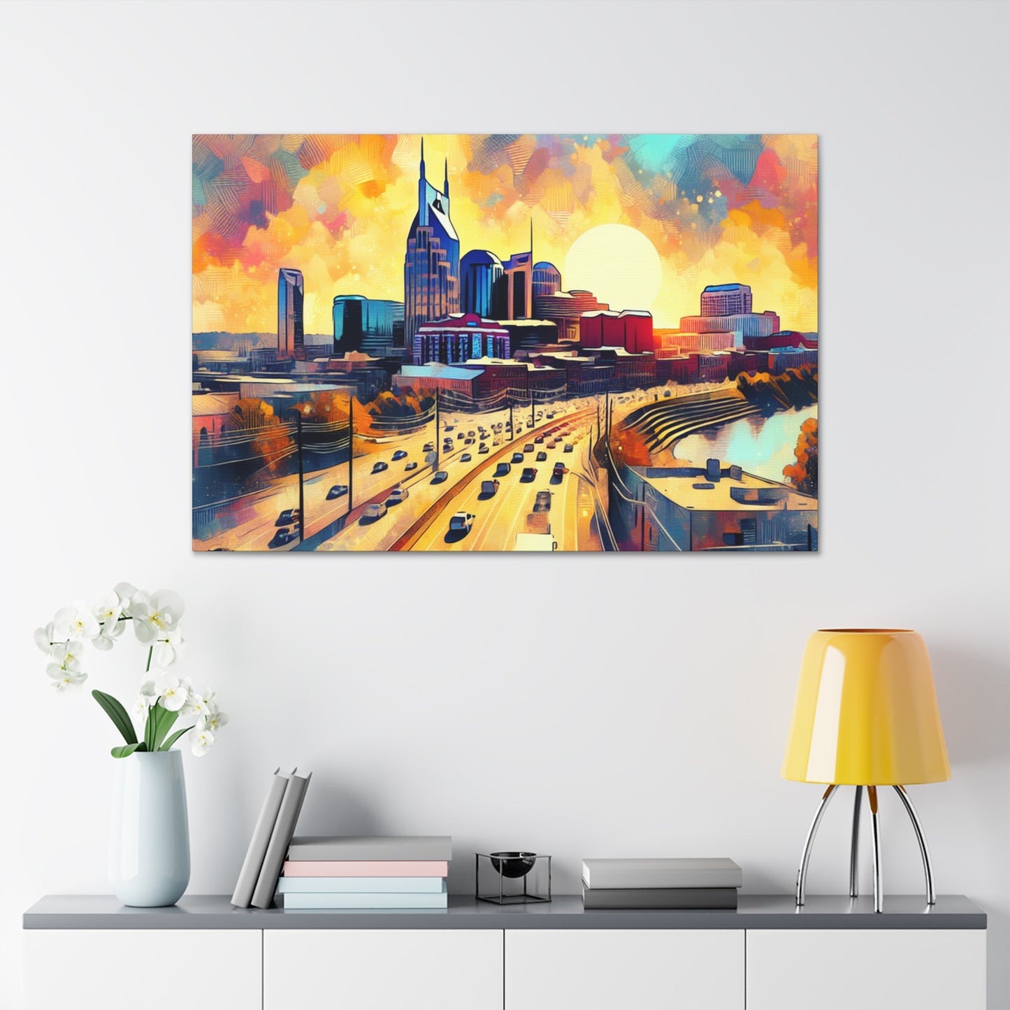 "Melodic City Colors" - Canvas