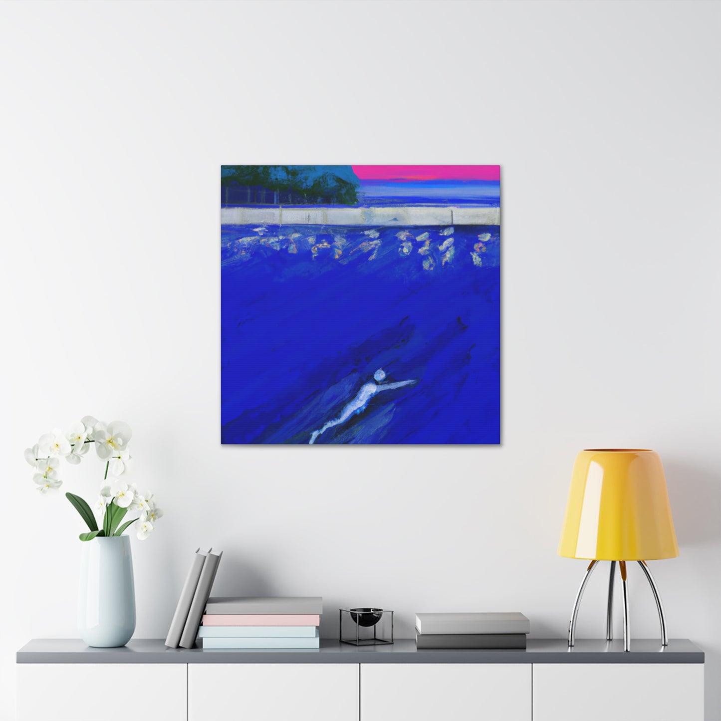 Swimming in Expressionism - Canvas