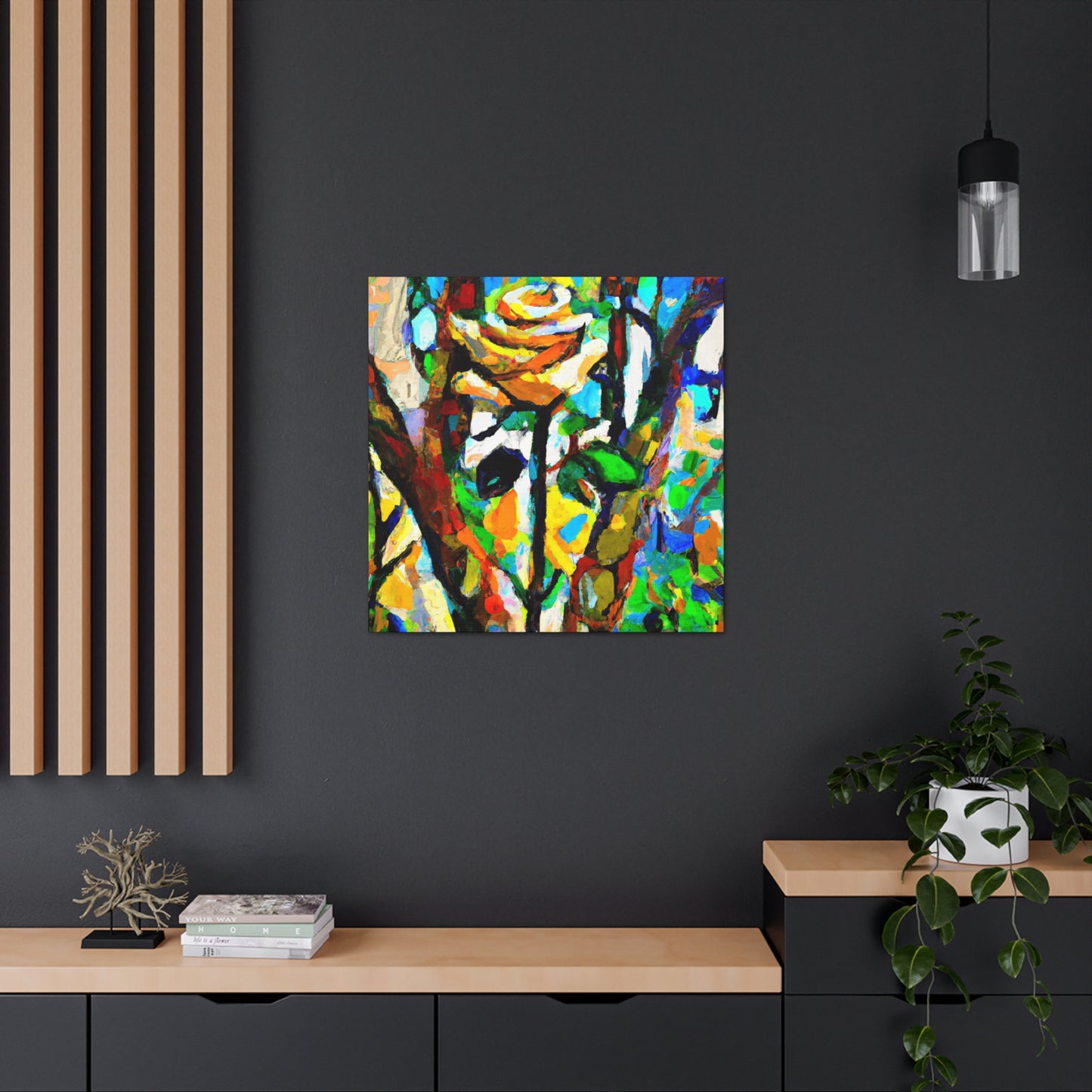 Rose in Amalgamation - Canvas