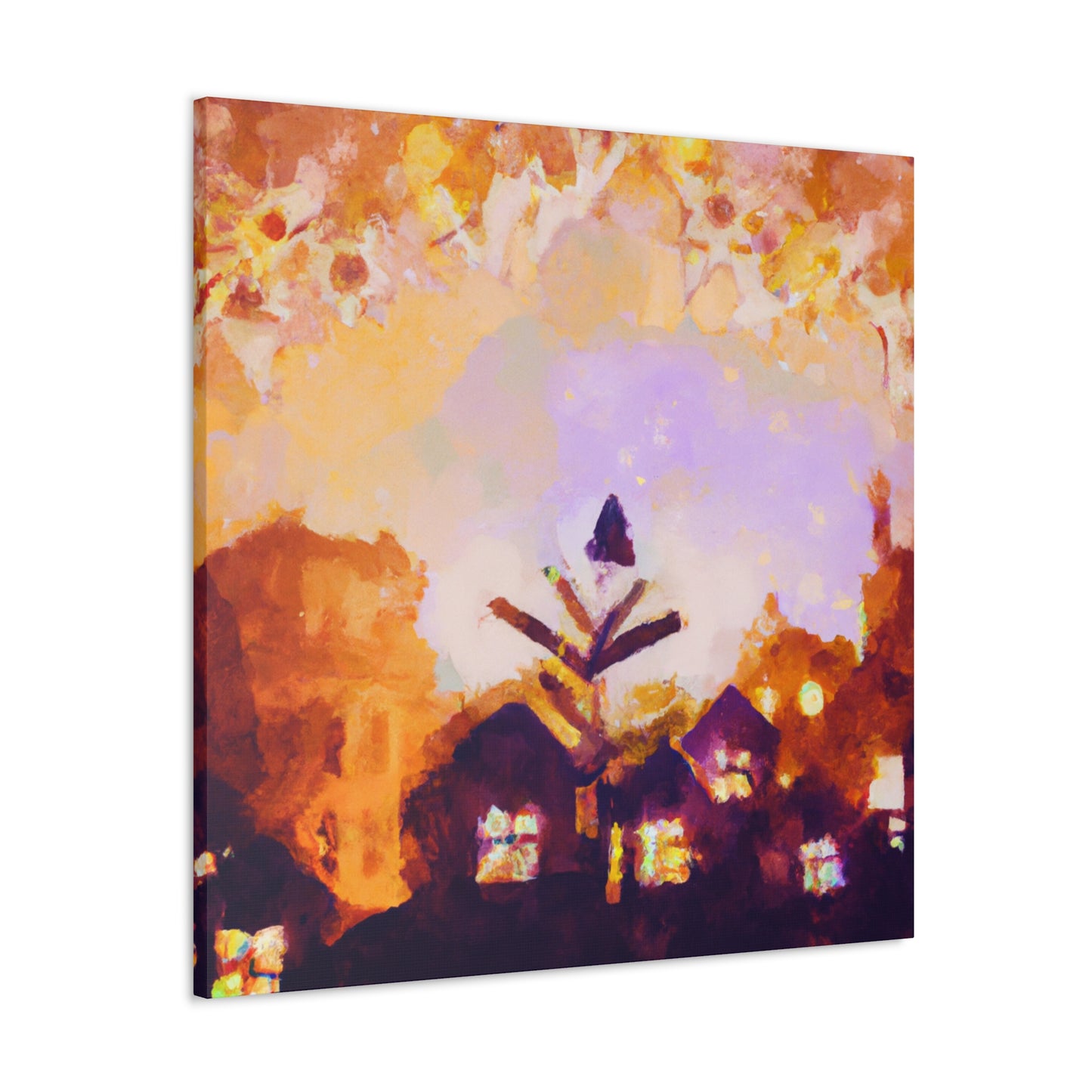 Urban Square Reflection - Canvas