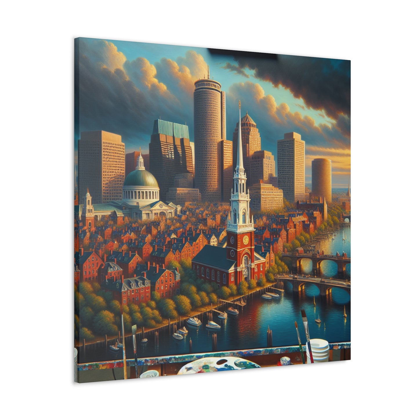 "Harbored Splendors of Boston" - Canvas