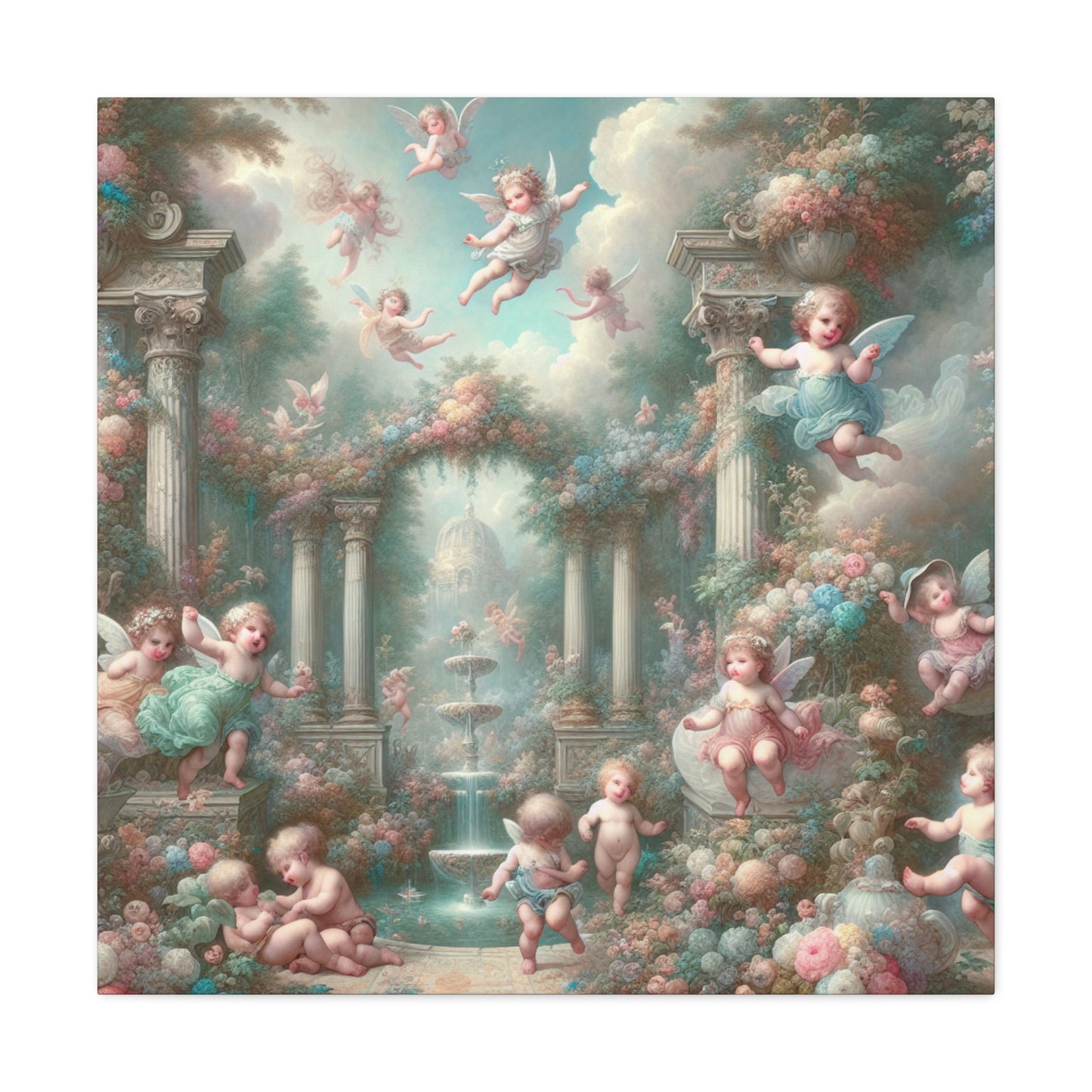 Whimsical Garden Dreams - Canvas