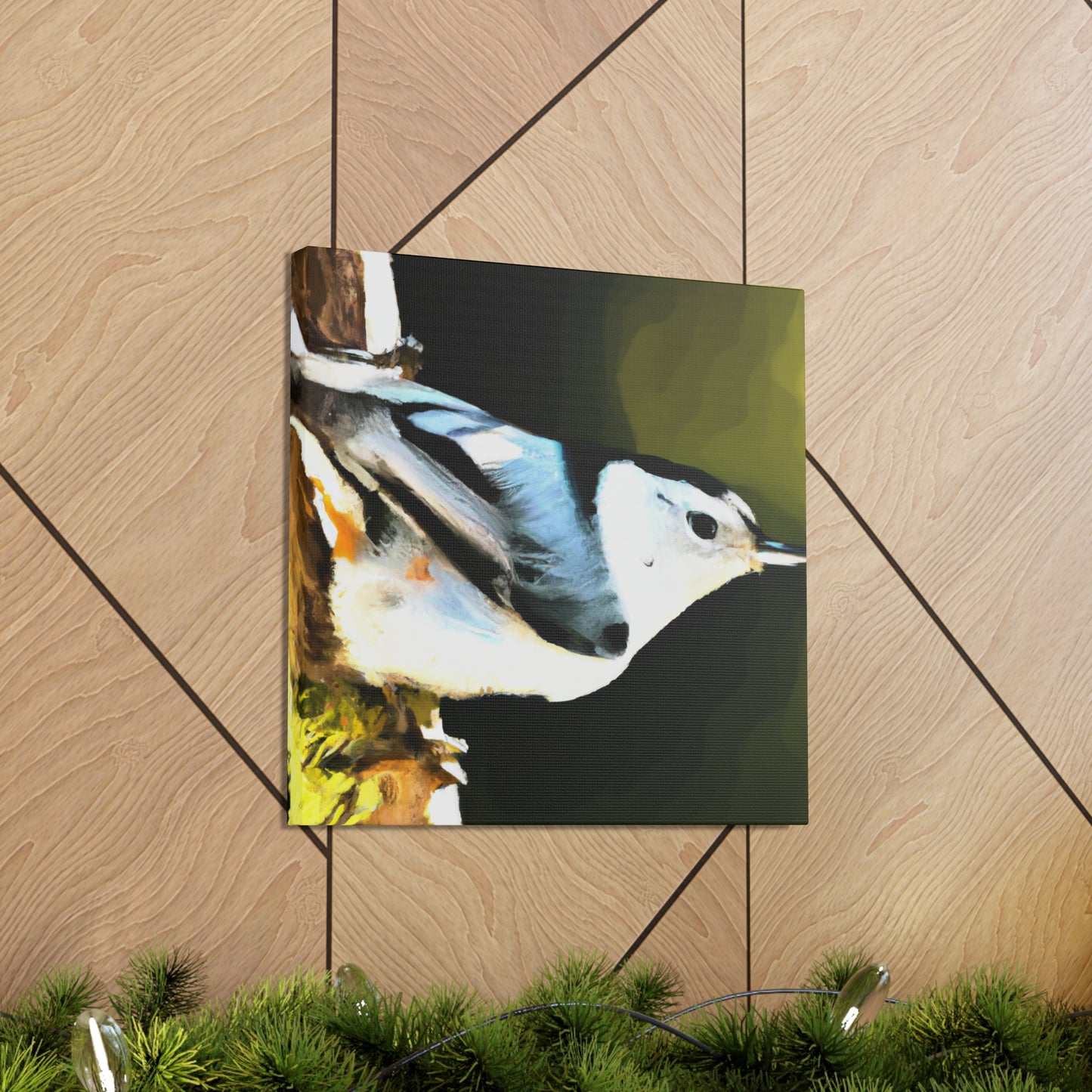 "White Breasted Nuthatch" - Canvas