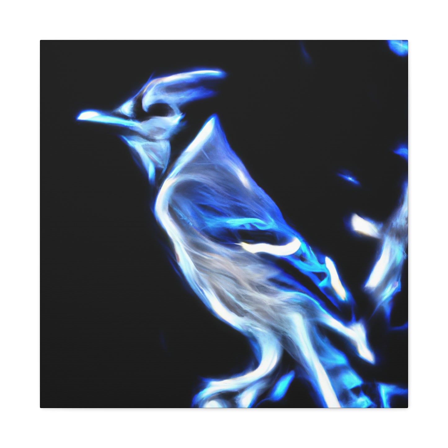 Blue Jay Expressionism - Canvas