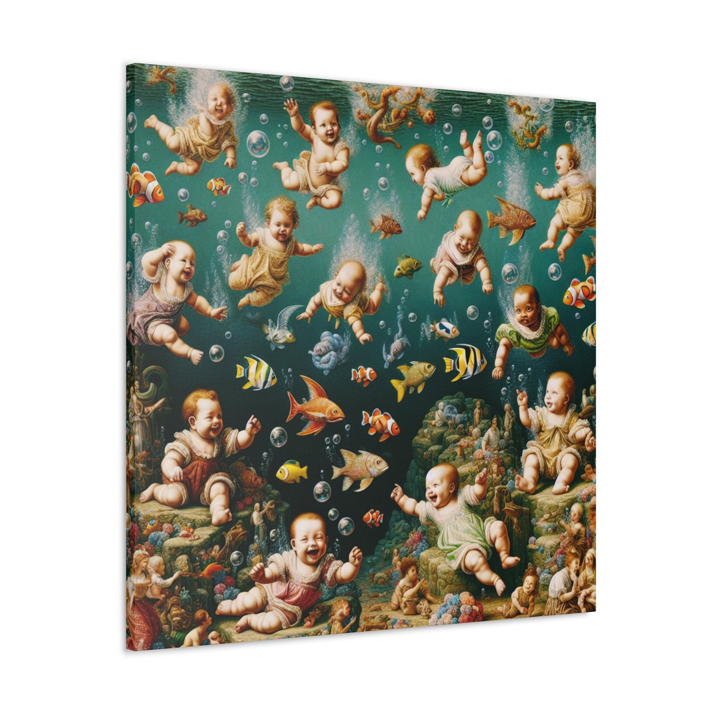 Whimsical Aquatic Melodies - Canvas