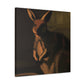 "Wallaby in Moonlit Forest" - Canvas