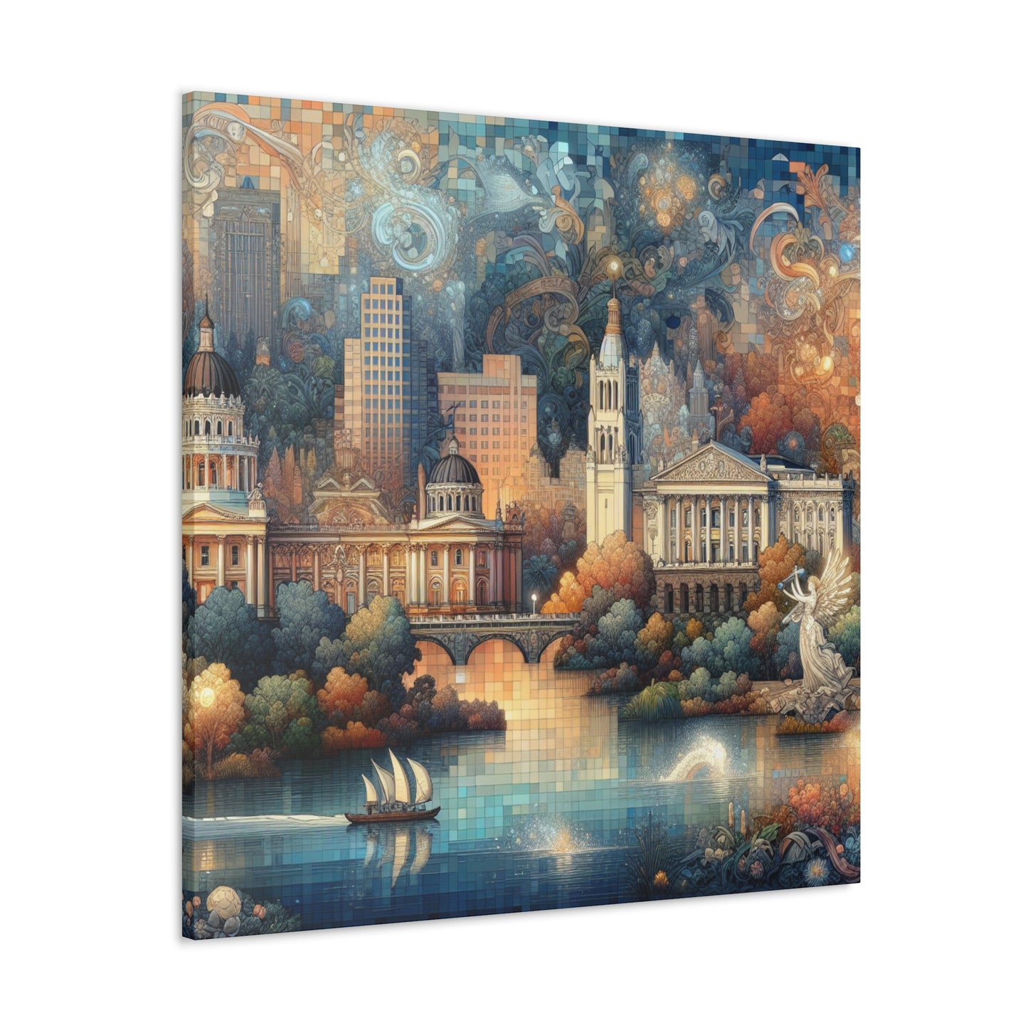 "Gilded Grace of Sacramento" - Canvas