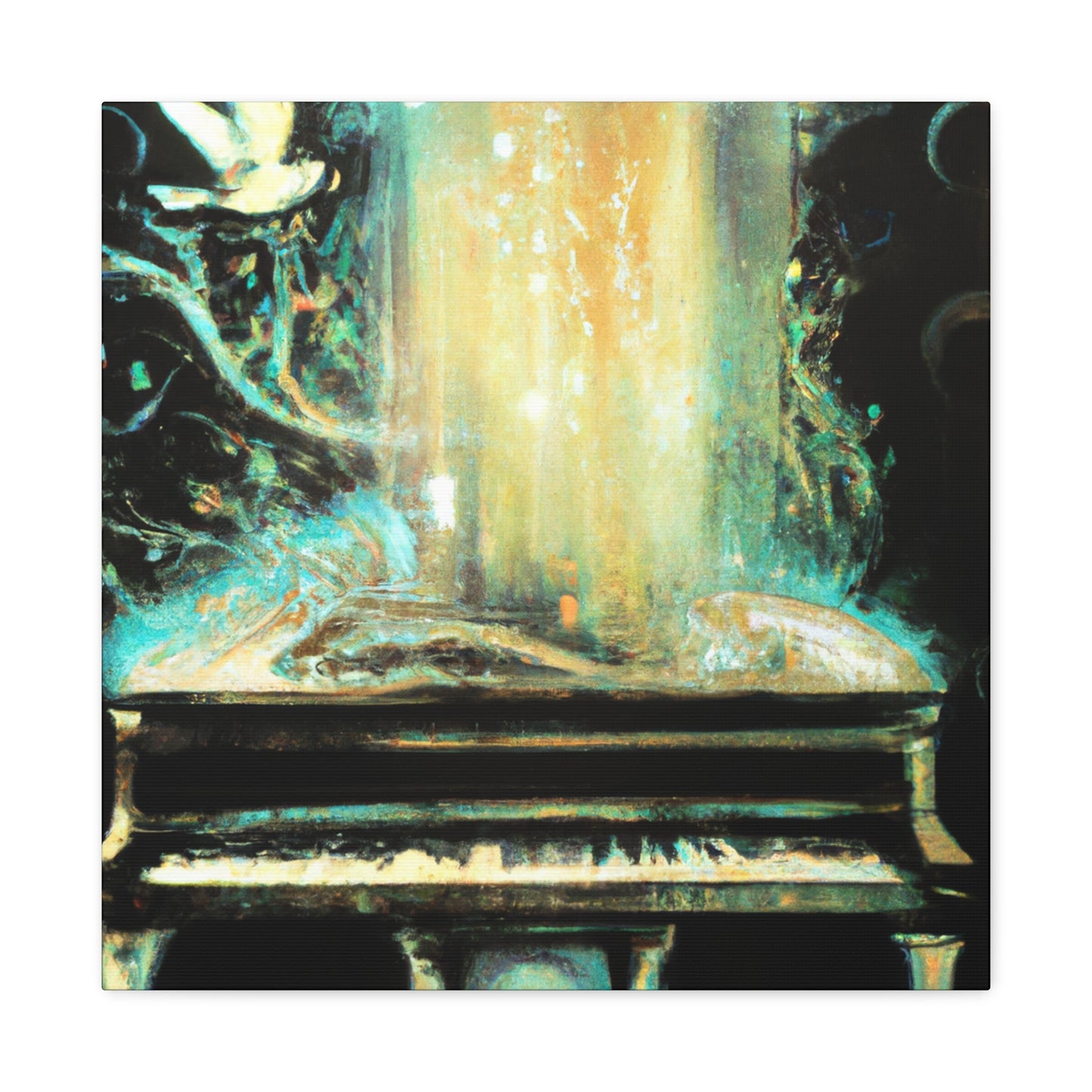 Piano in Art Nouveau - Canvas