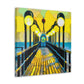 Pier in Moonlight Dream - Canvas