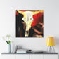 "Cow Skull Expressionism' - Canvas