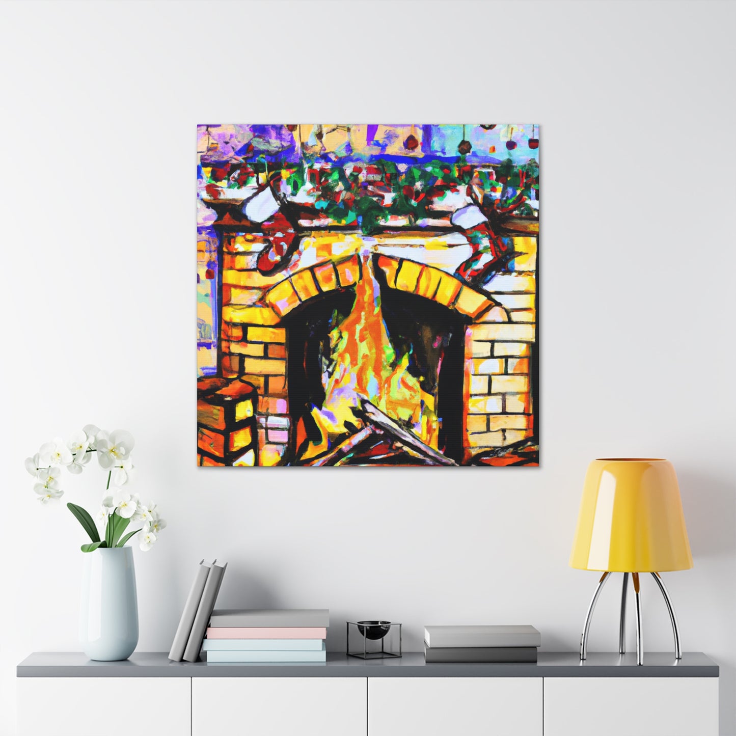 Flame of History Fires - Canvas