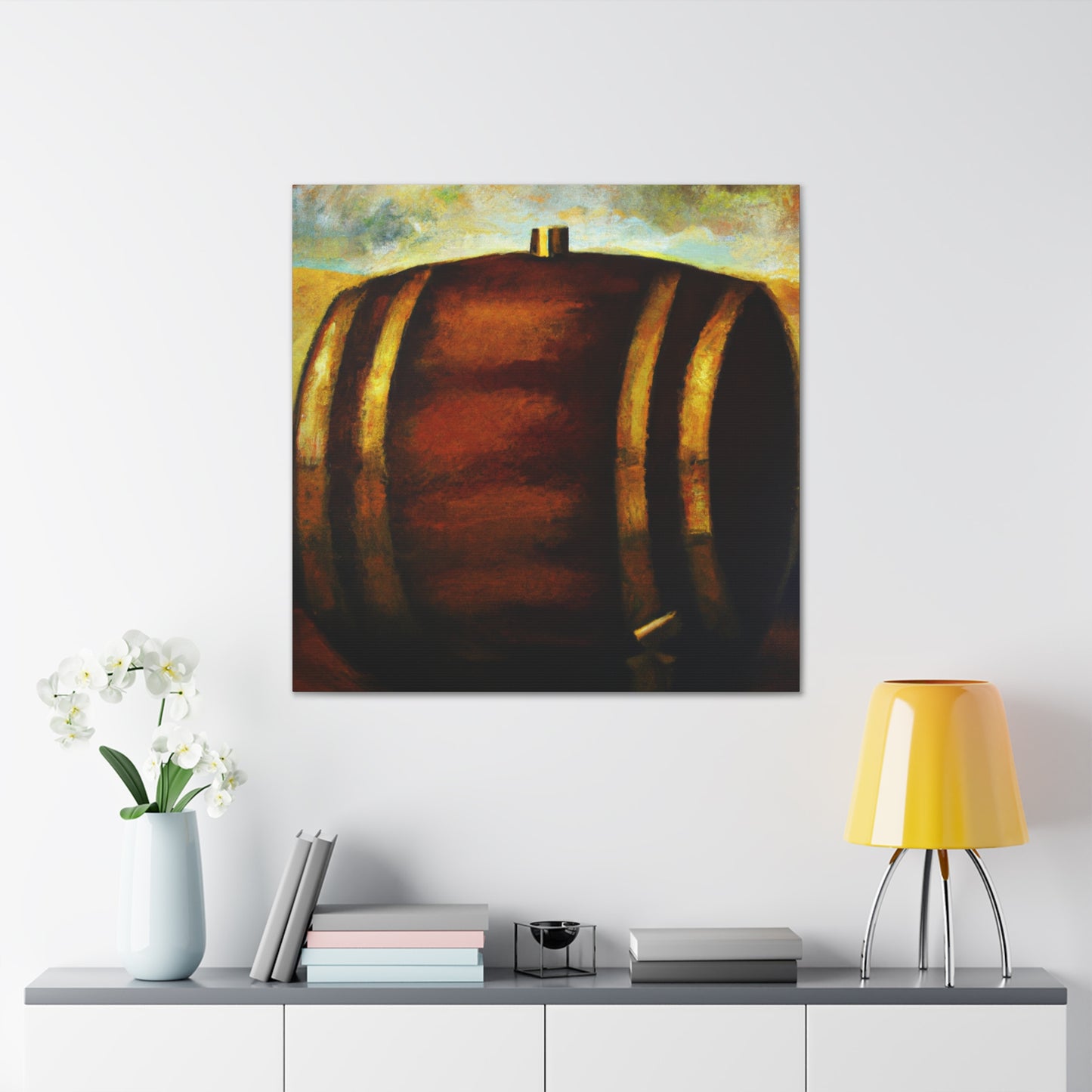 "Whiskey Barrell Slumbering" - Canvas