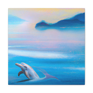 "Dolphins in the Sunset" - Canvas