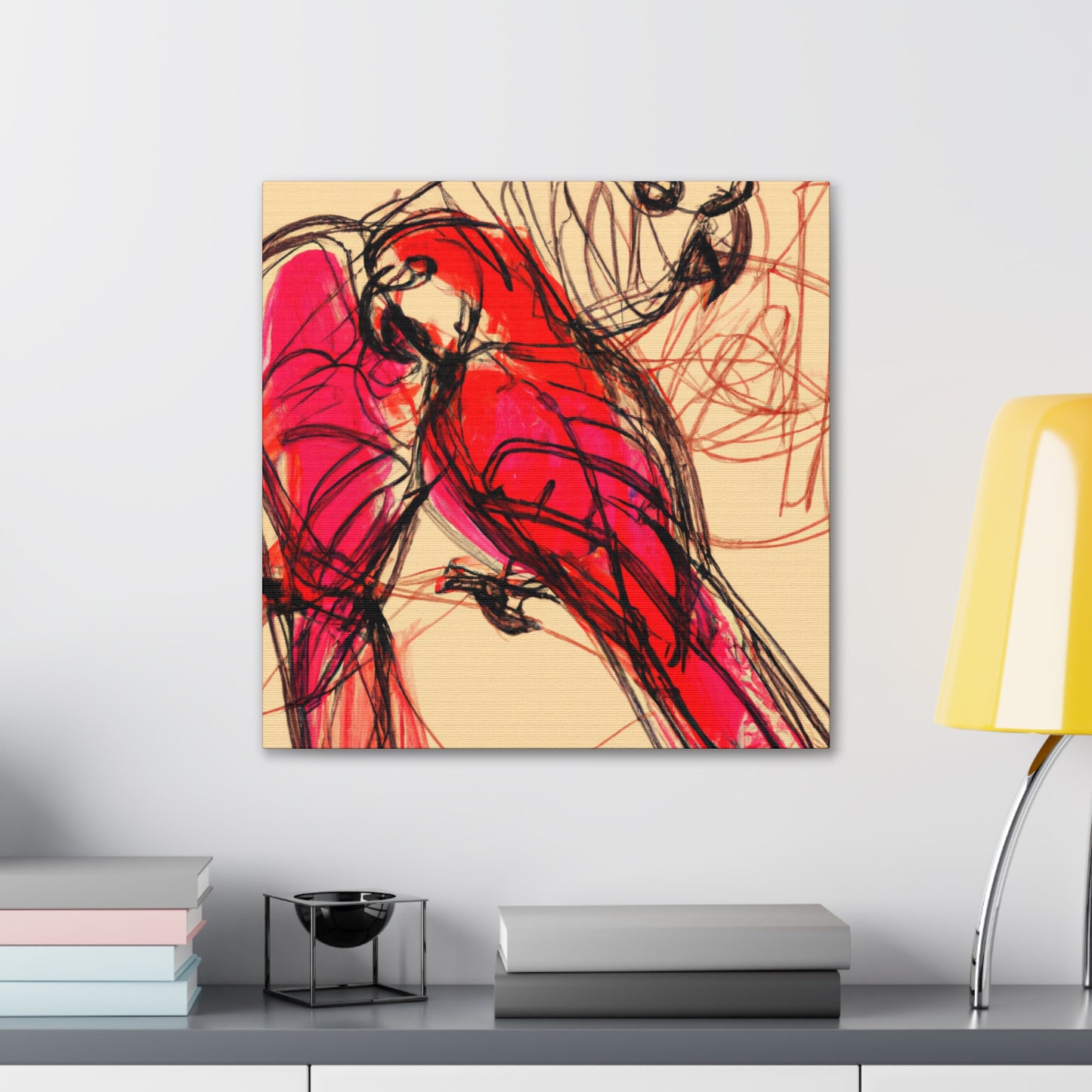 Amazon Parrot Palette. - Canvas