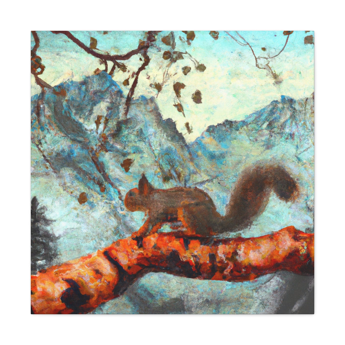 "The Squirrel's Repose" - Canvas