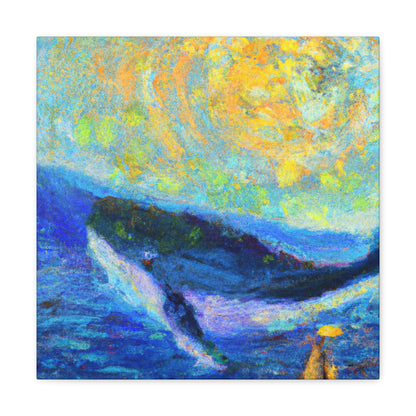 Whale in Impressionism - Canvas