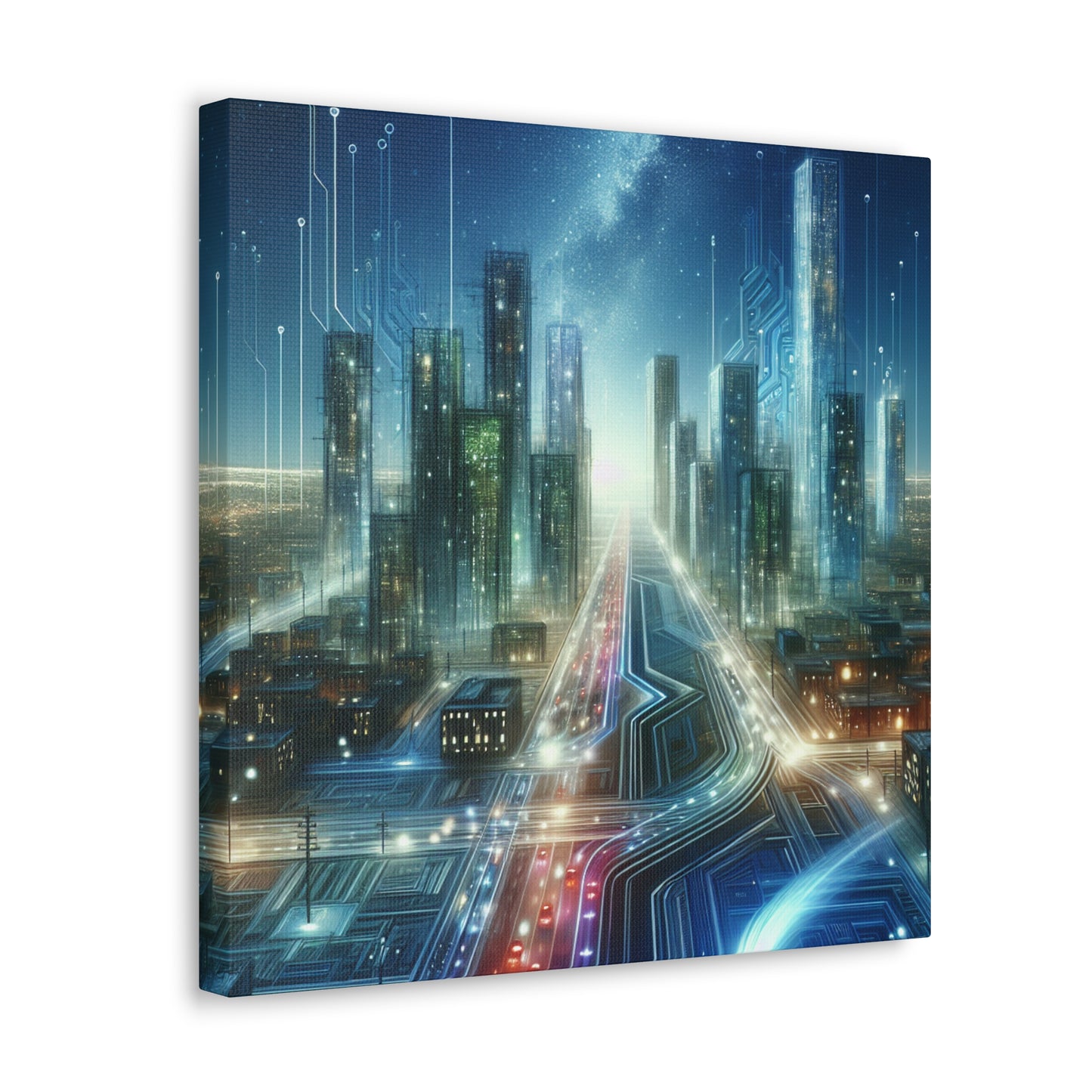 Nighttime Dreamscape Symphony - Canvas