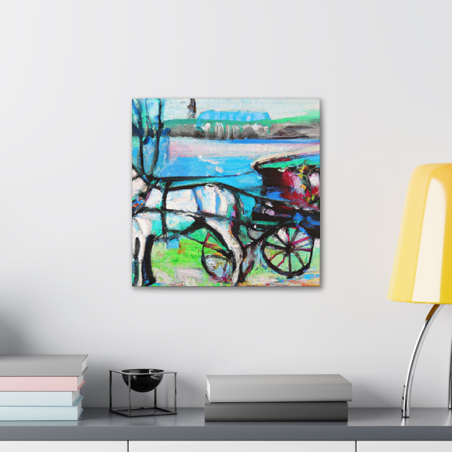 Horse Carriage Journey - Canvas