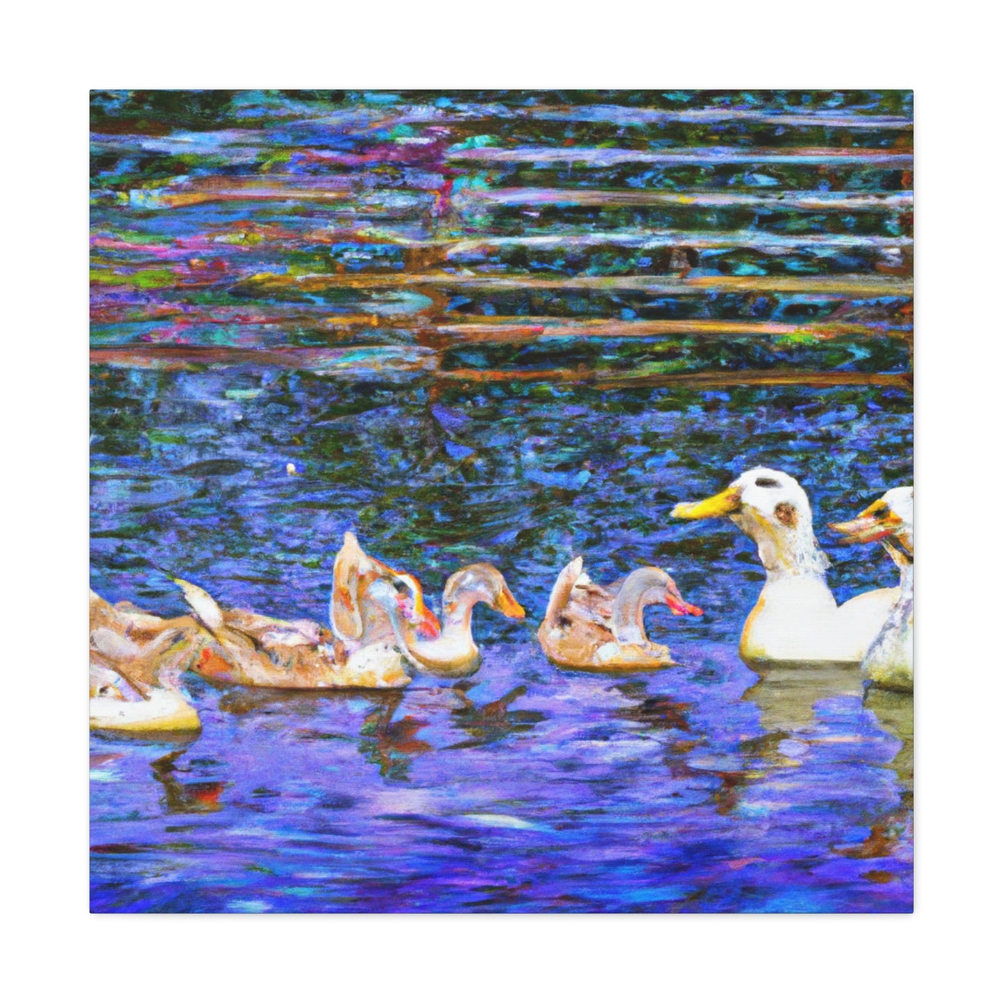 Duck on a Pond - Canvas