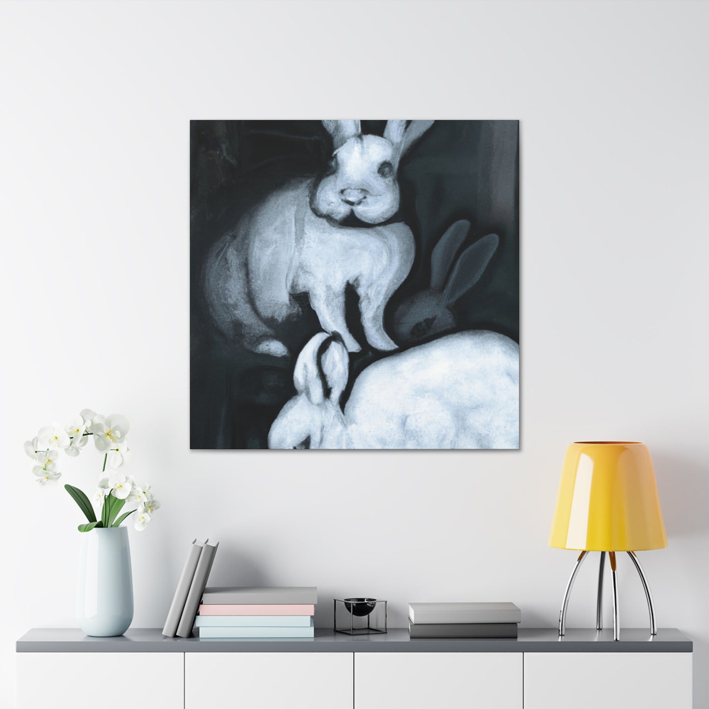 "Rabbit in Realism" - Canvas