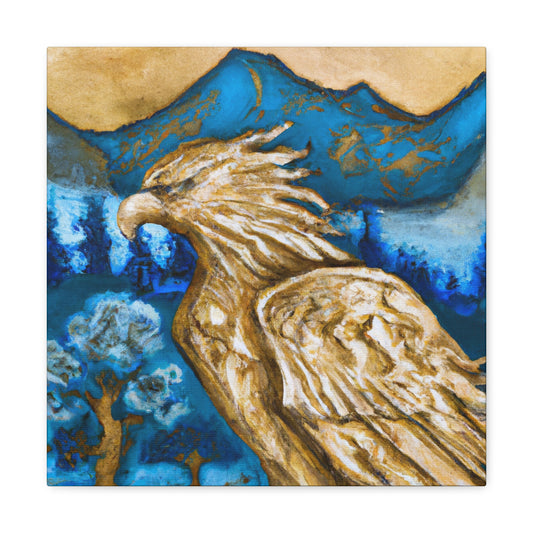 The Golden Eagle Arising - Canvas