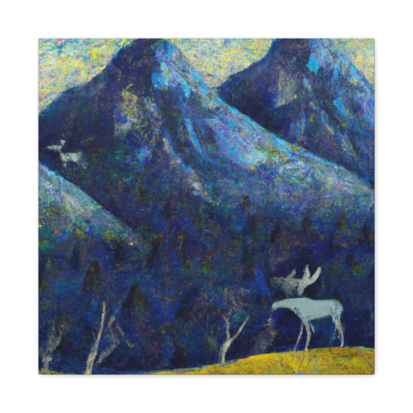 Moose Amidst Impressionism - Canvas