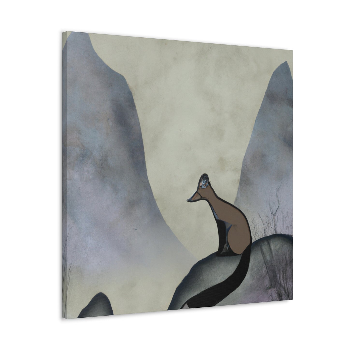 Marten in the Moonlight - Canvas