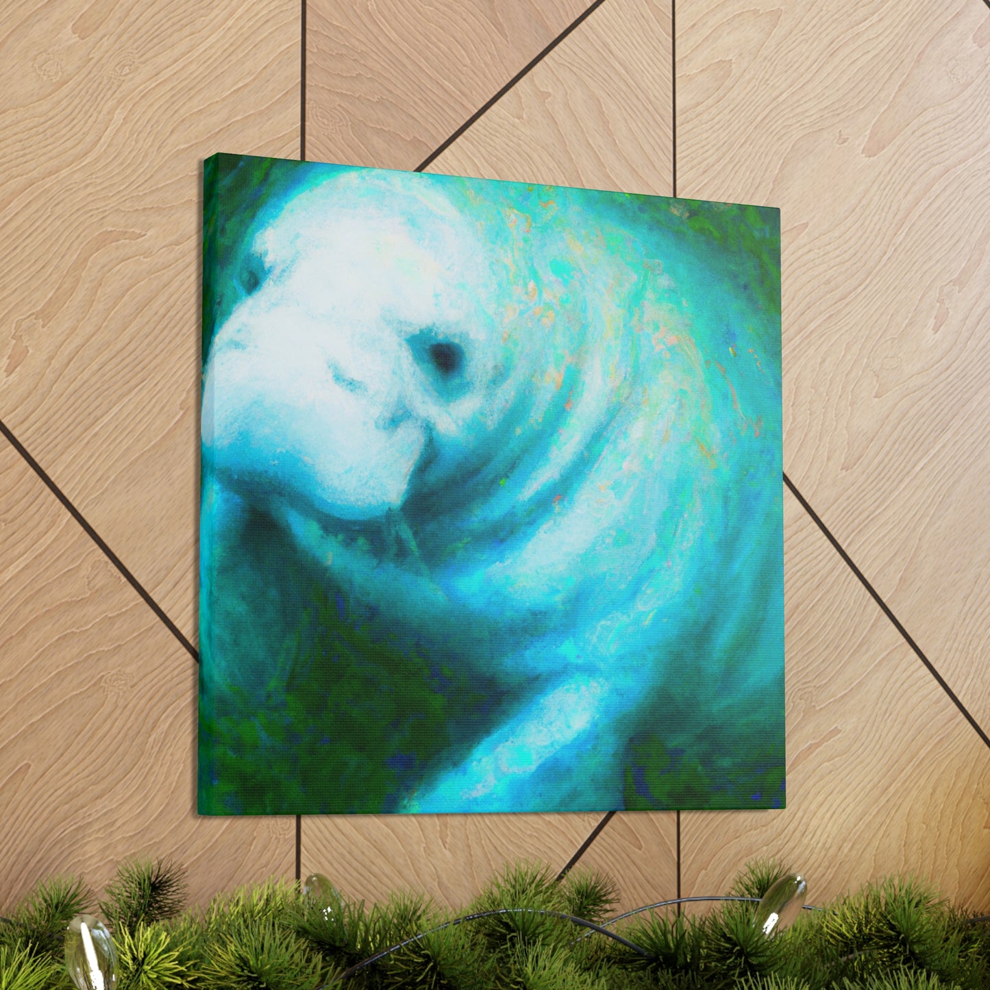 Manatee in Movement - Canvas