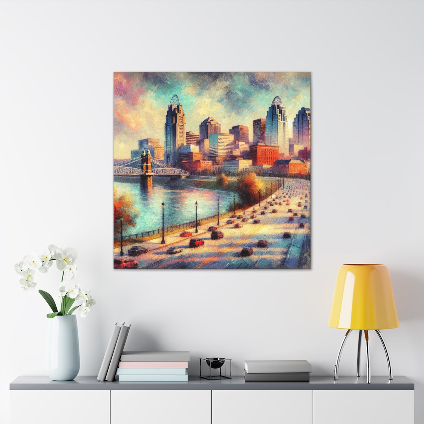 "Charming Cincinnati Delight" - Canvas