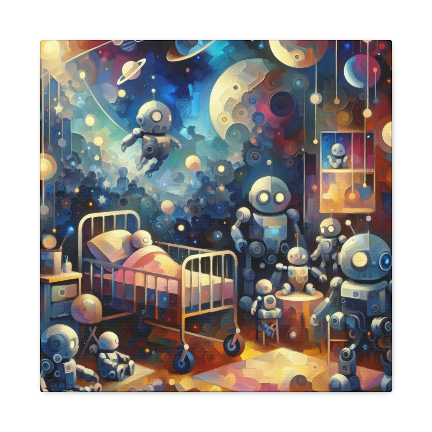 Metallic Cosmos Explorers - Canvas