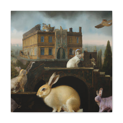 Rabbit at Dawning Light - Canvas