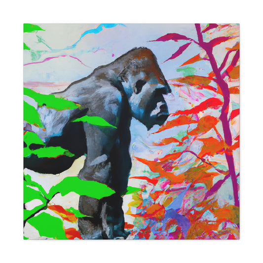 Gorilla In Monochrome - Canvas