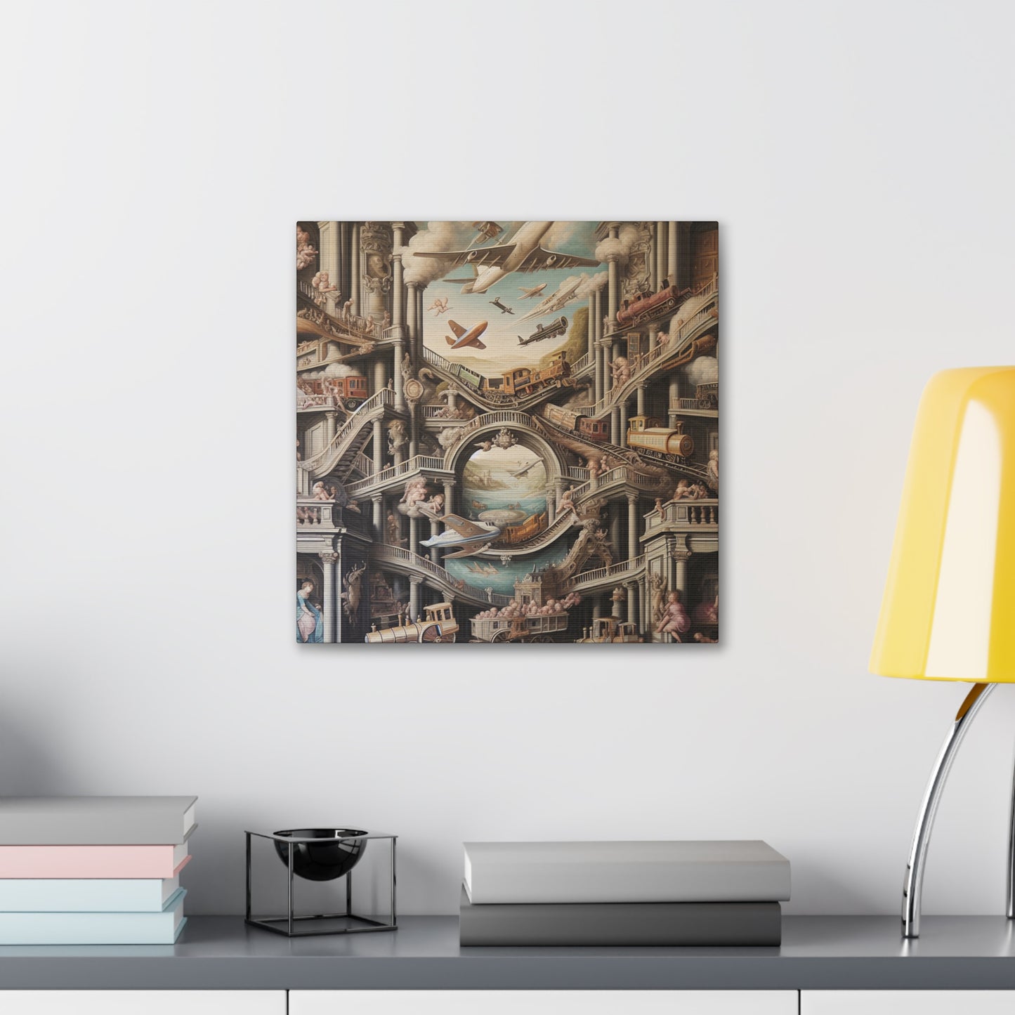 "Whimsical Transcendence: A Baroque Fusion" - Canvas