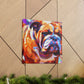 "Bulldog in Impressionism" - Canvas