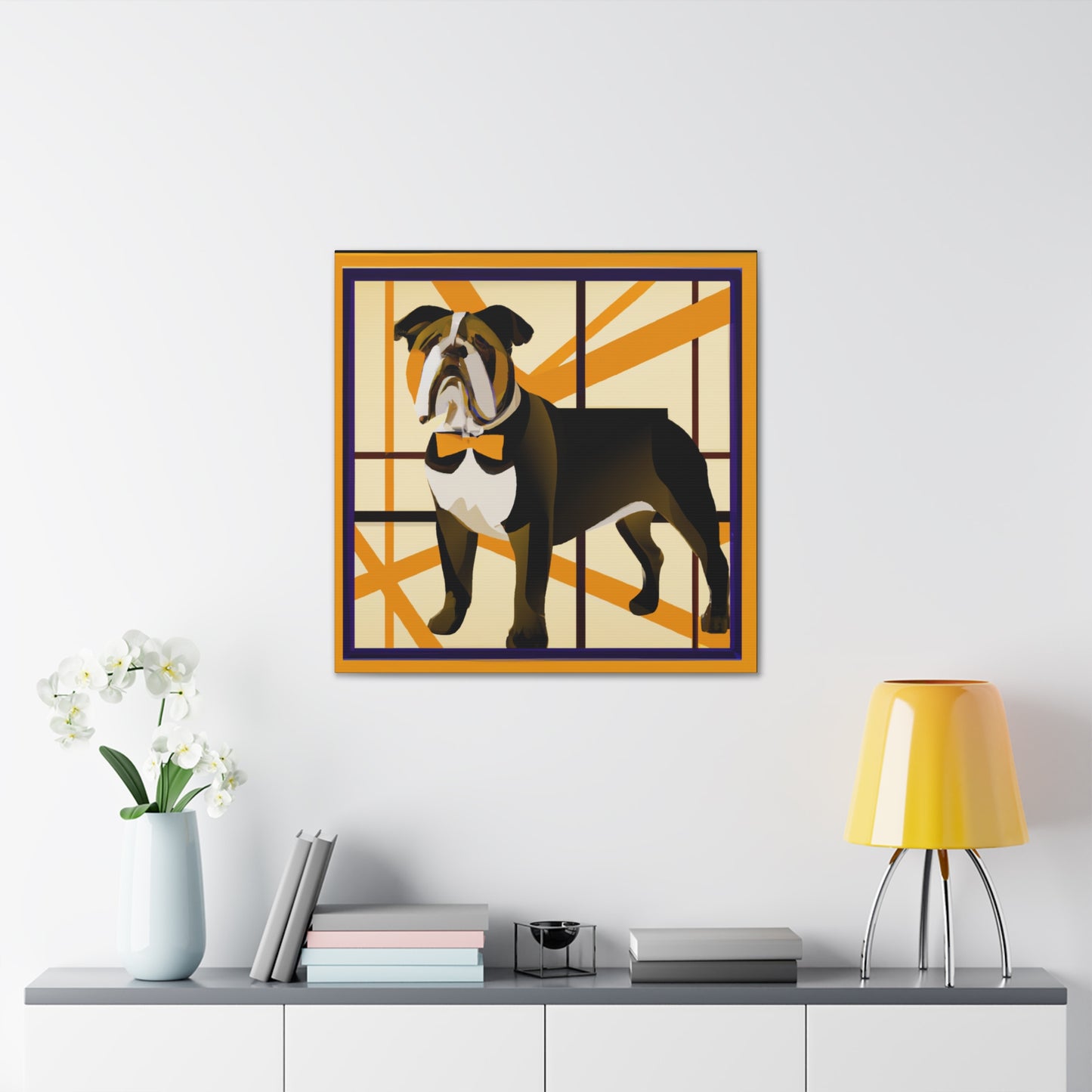 "Bulldog Bones Brightness" - Canvas