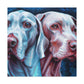 "Weimaraner in Hyperrealism" - Canvas