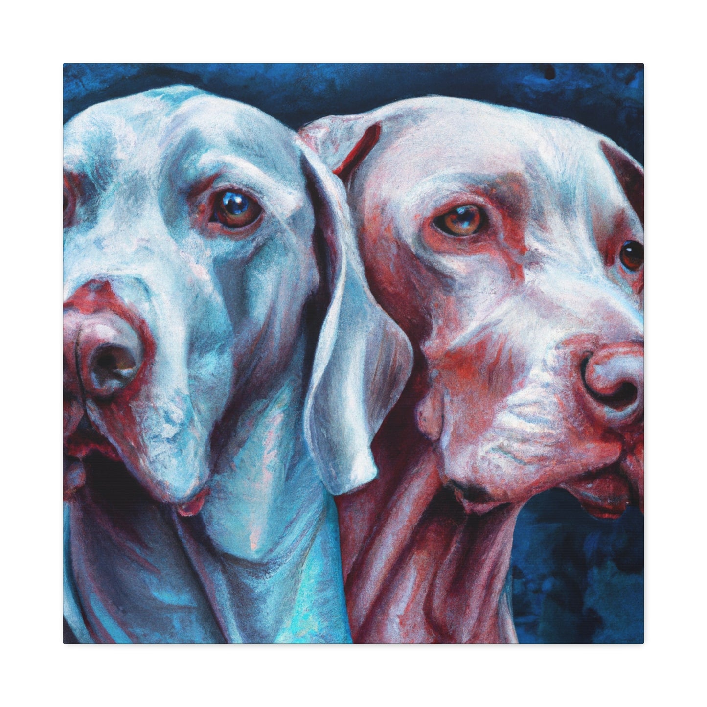 "Weimaraner in Hyperrealism" - Canvas