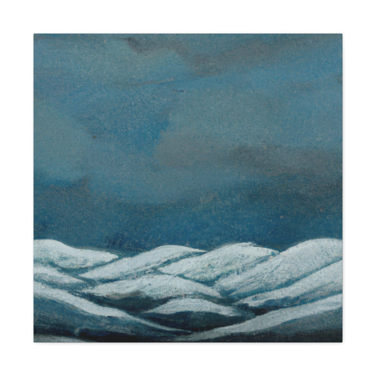 "Snowy Mountain Sunrise" - Canvas