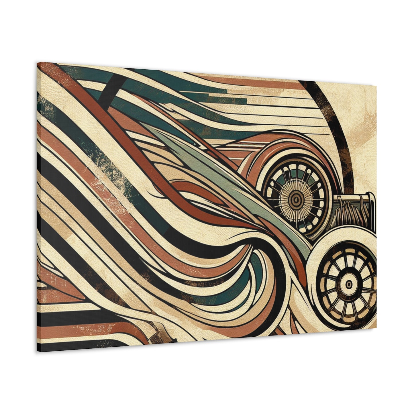 Ethereal Elegance: Racing Streaks - Canvas