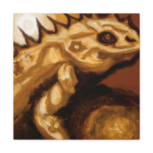 Horned Lizard Mural - Canvas