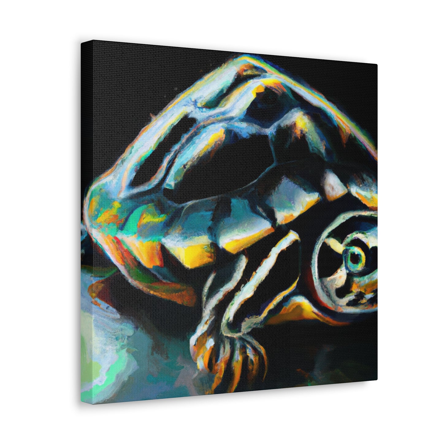 "Box Turtle Reflection" - Canvas