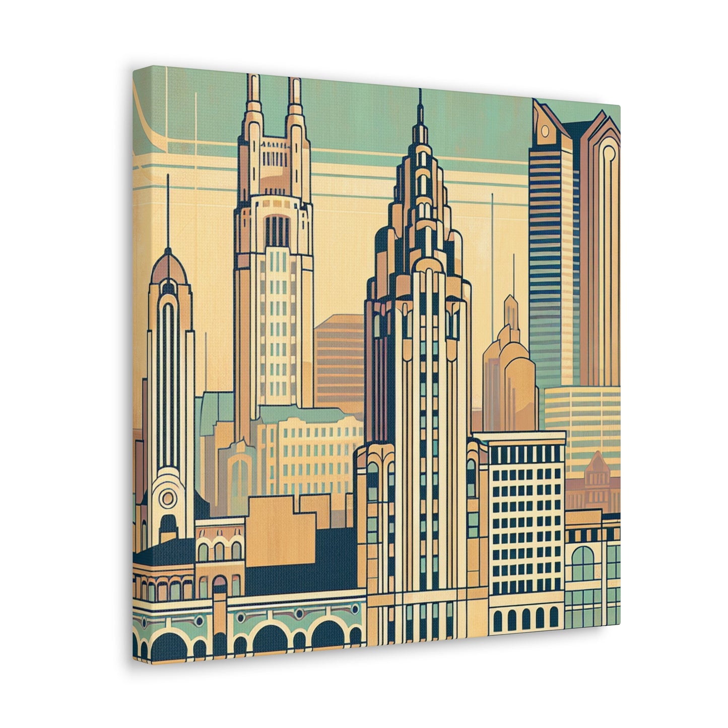 "Floral Impressions of Columbus" - Canvas