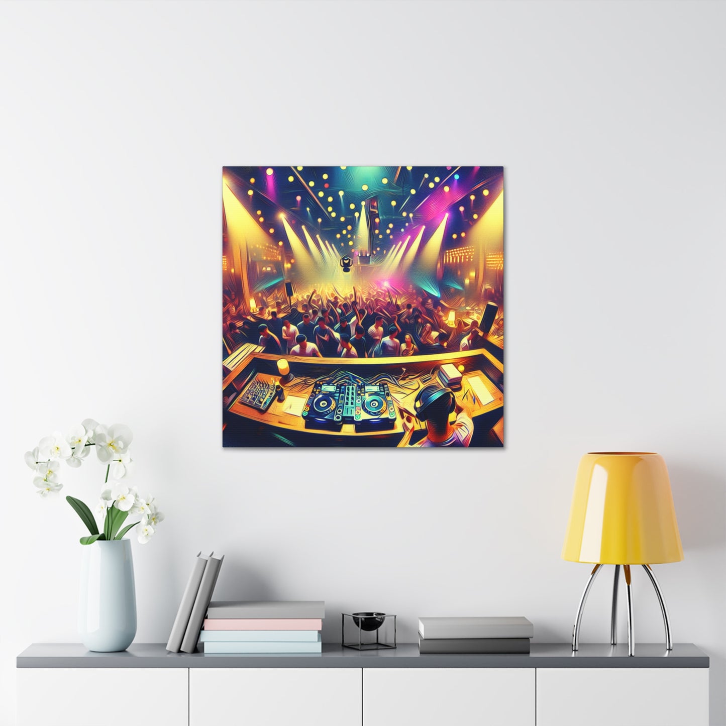 Rhythmic Nights Unveiled - Canvas