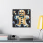 Gingerbread Man Gleeful - Canvas