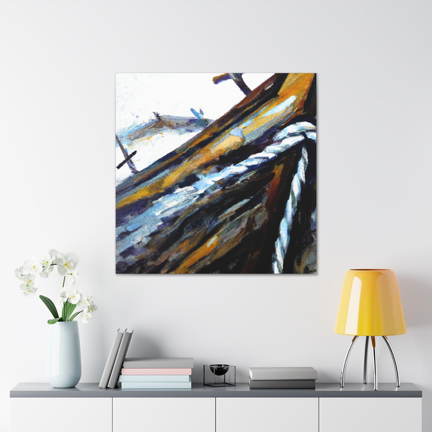 "Fishing Boat at Dawn" - Canvas