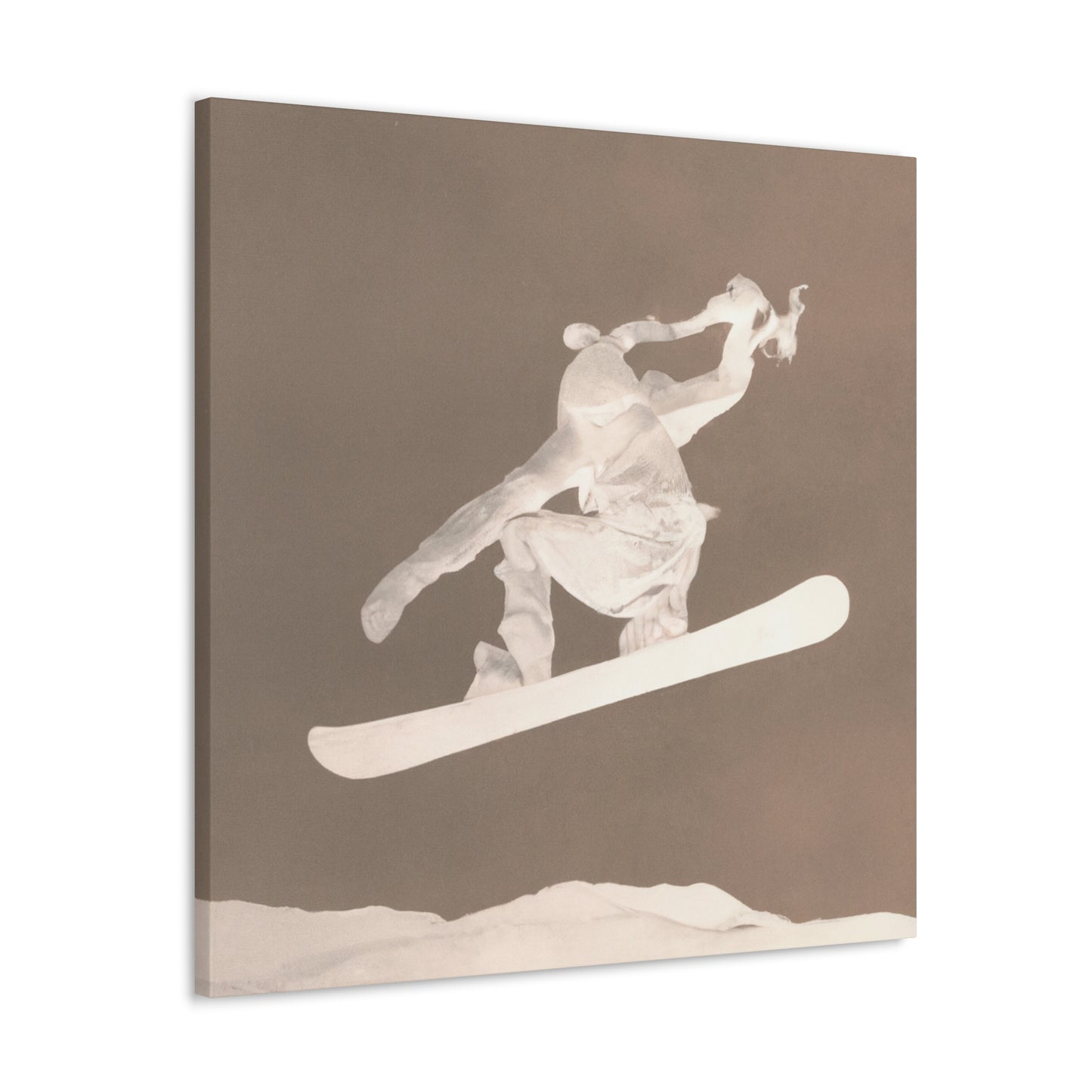 "Snow Boarding Rococo Style" - Canvas