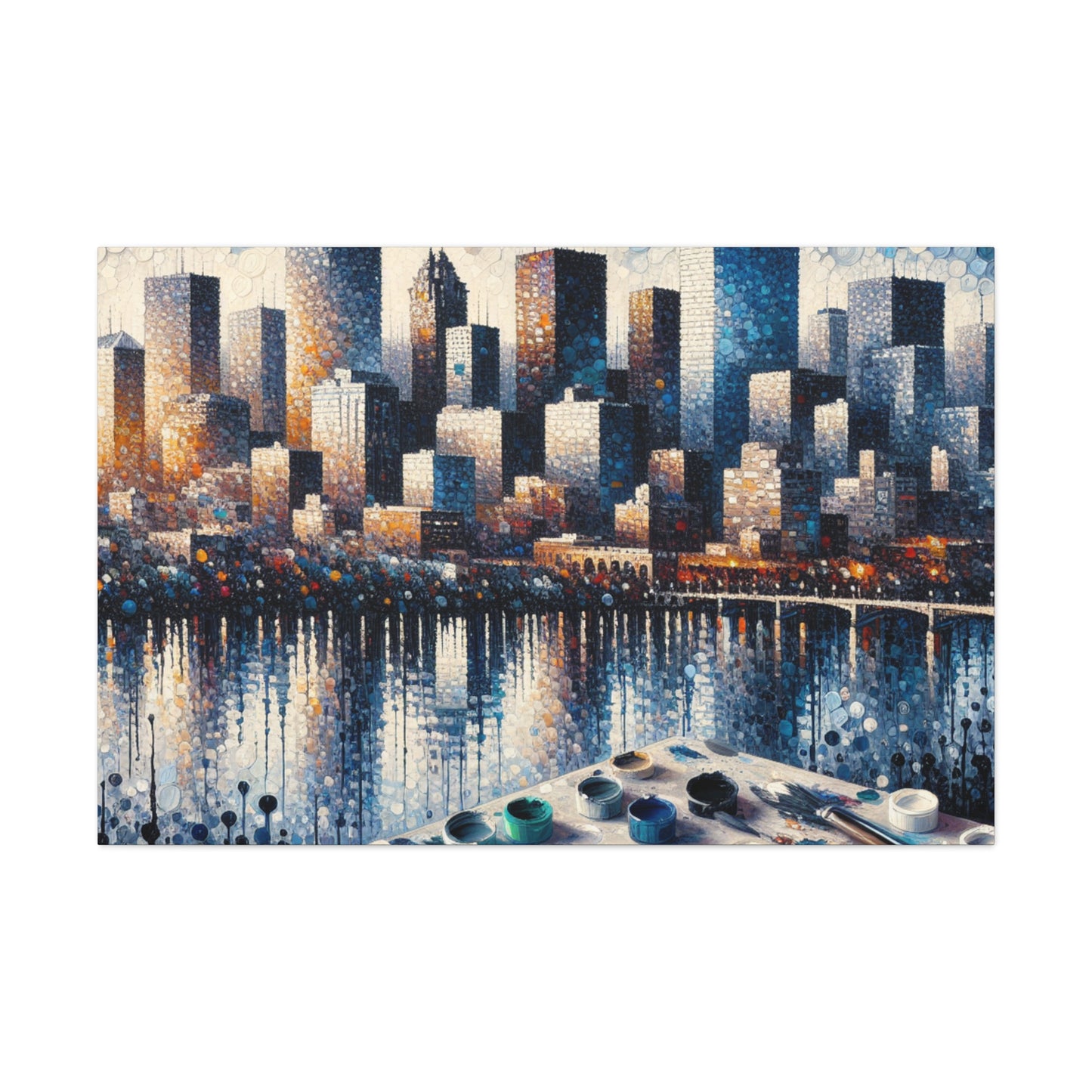 "Dotted Denver Dreamscape" - Canvas