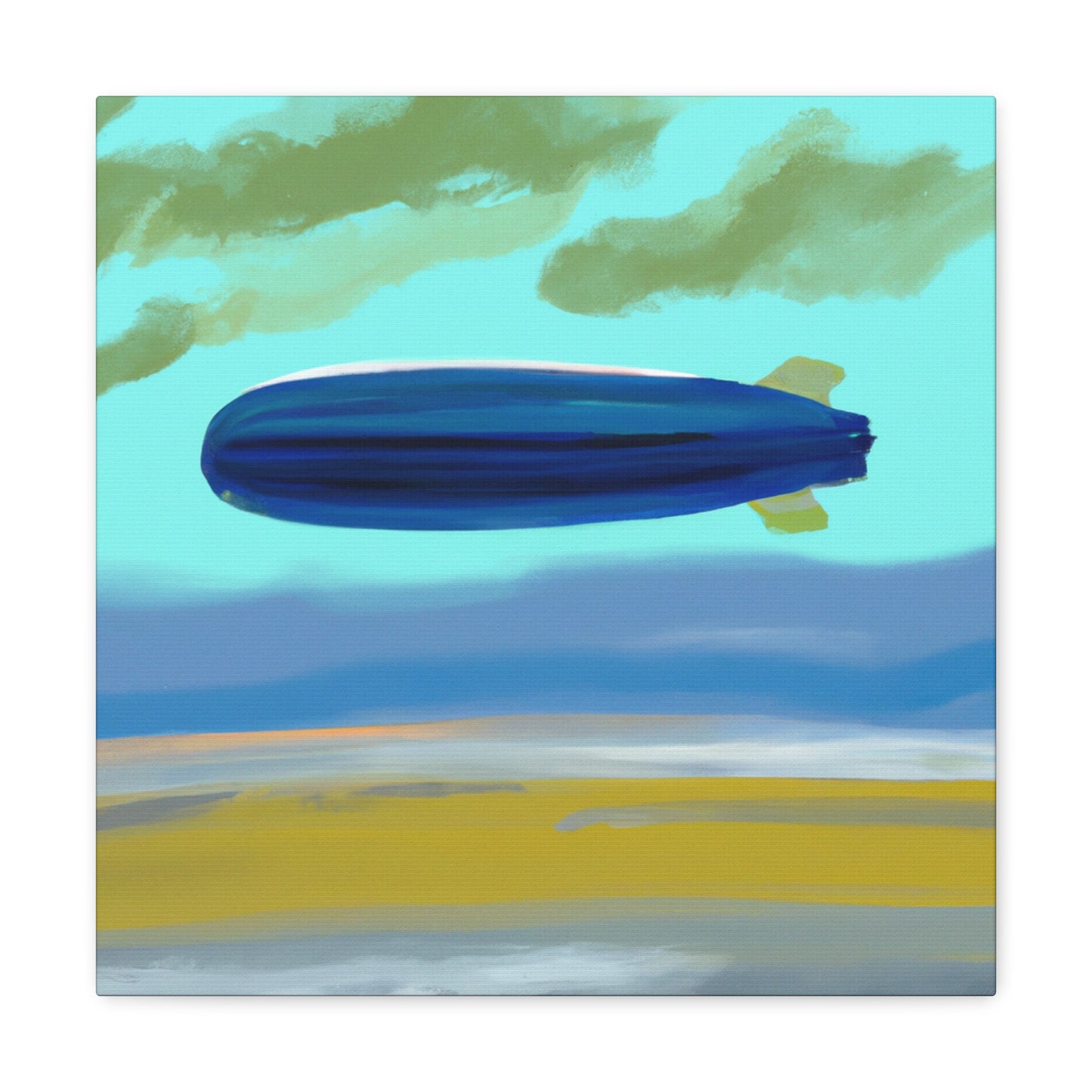 "Blimp in Abstraction" - Canvas